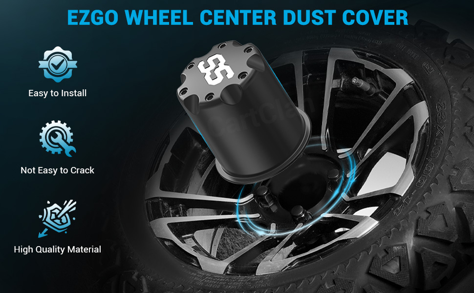 center cap for golf cart wheels