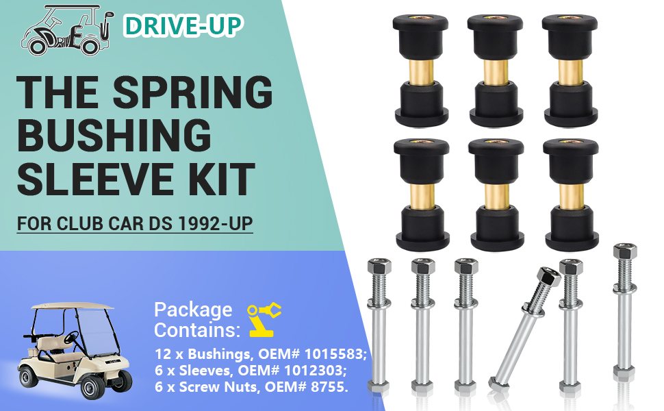 club car ds rear leaf spring bushings,club car rear leaf spring sleeve screw
