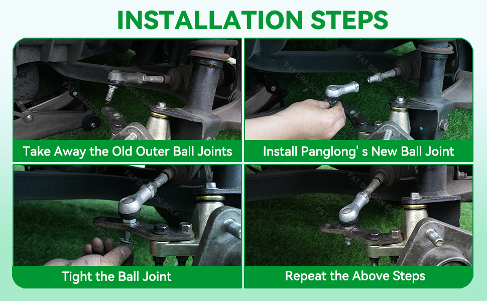 yamaha golf cart ball joint kit installation steps