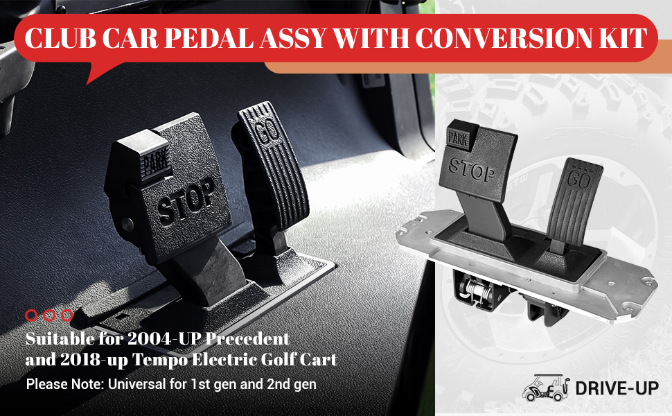 durable pedal golf cart assembly with conversion kit