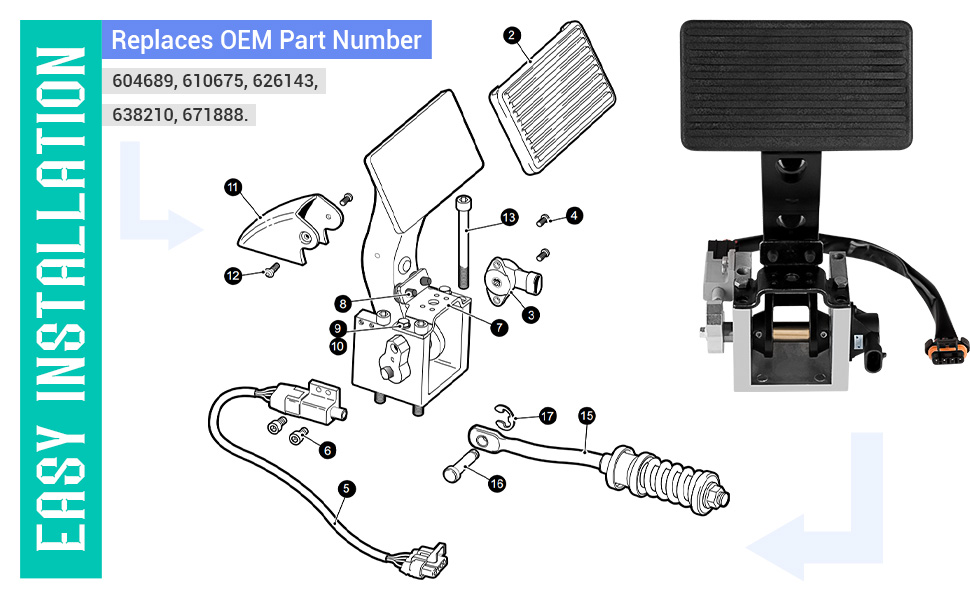RXV Brake Pedal Assembly