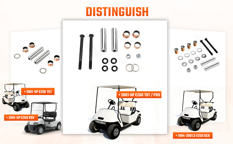 EZGO TXT spindle bushing kit,EZGO TXT king pin kit