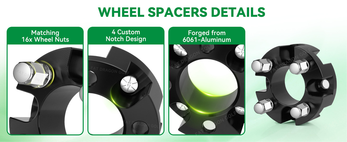 Golf Cart Wheel Spacers Suitable for Club Car