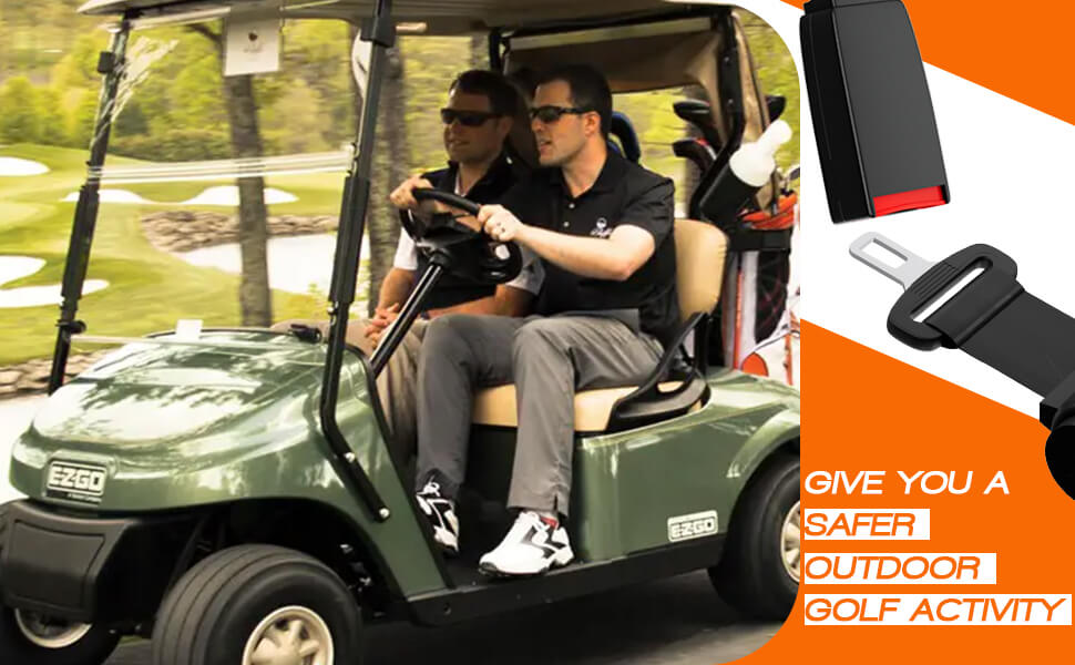 Drive-up Universal Golf Cart Seat Belts Kit give you a safer outdoor golf activity