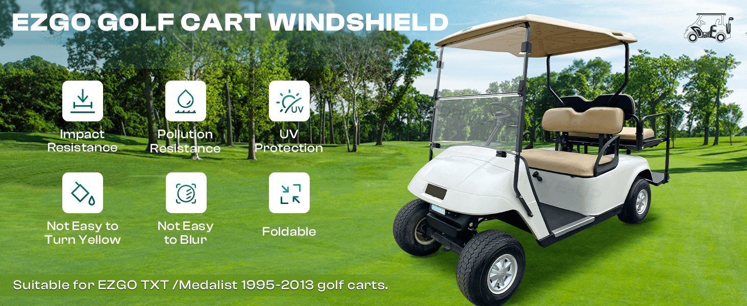ezgo txt windshield, windshield for ezgo txt