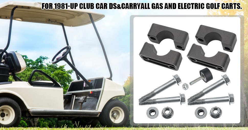 Drive-up block braker mounting kit for 1981-up club car ds &carryall and electric golf carts