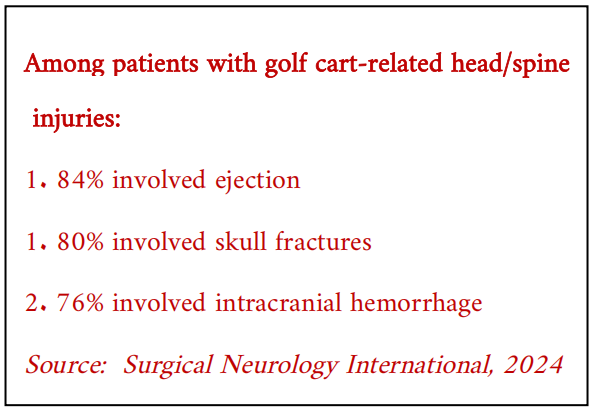 golf cart child postioner child injury