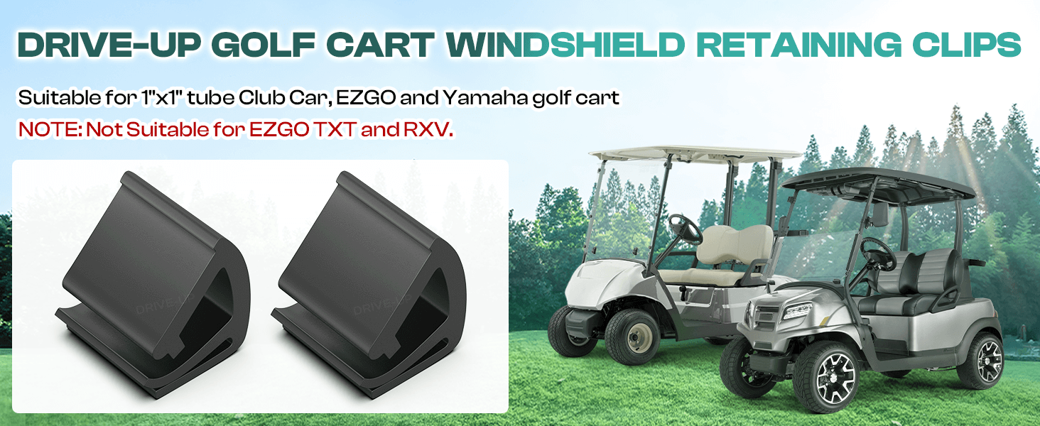Universal Golf Cart Windshield Clips