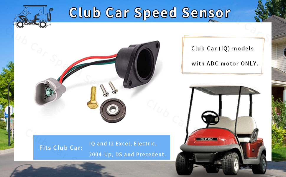 Drive-up Golf Cart Speed Sensor for ADC Motor Club Car IQ Ds and Precedent&2018-up Tempo