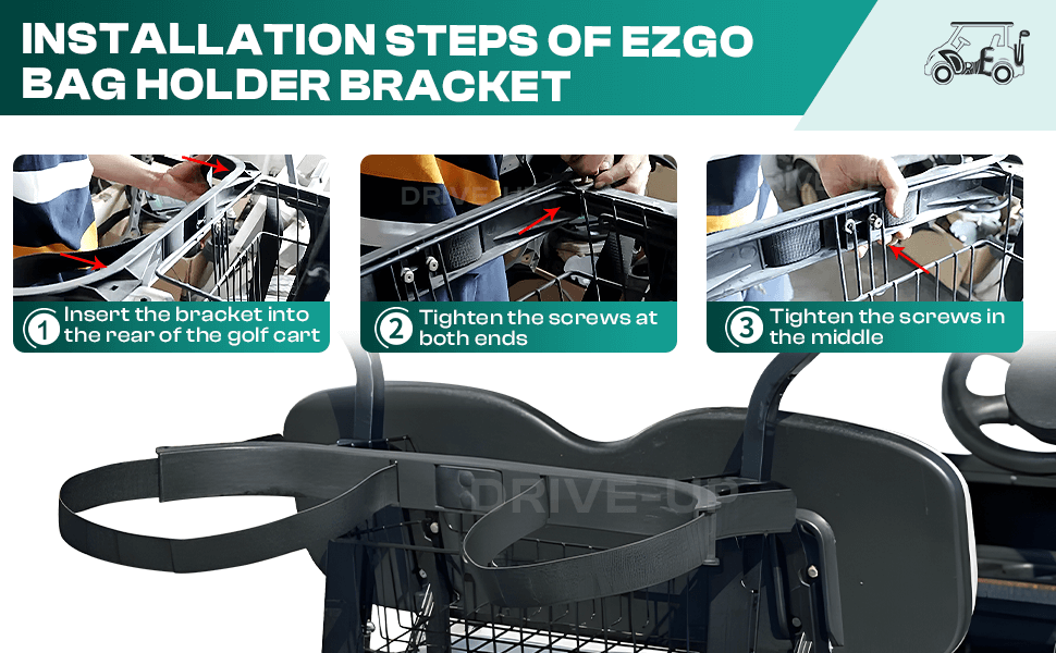 golf bag holder for golf cart,EZGO golf cart bag holder