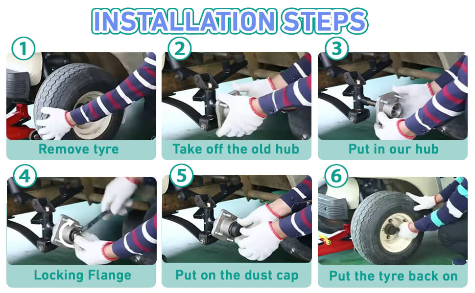 golf cart wheel hubs,club car front wheel hubs