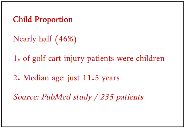 golf cart child postioner child injury