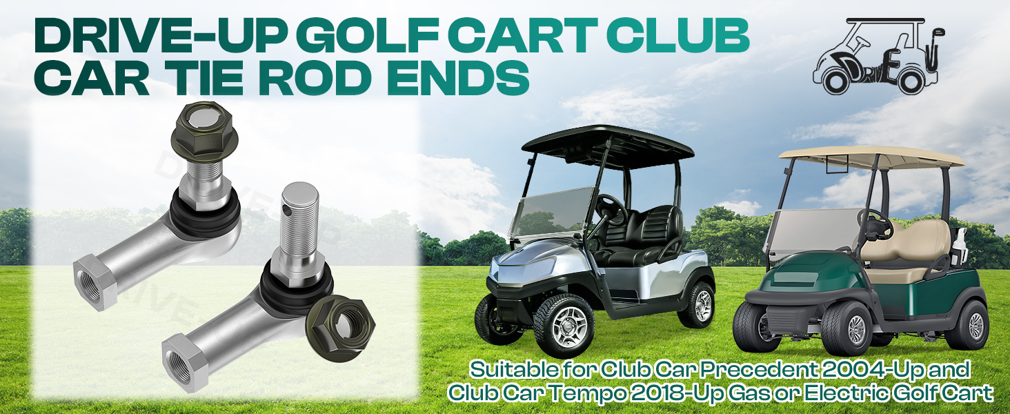 Drive-up golf cart club car tie rod ends