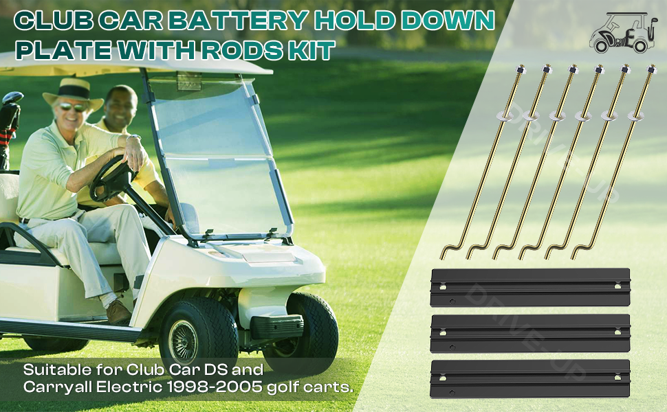 golf cart battery hold down,club car battery hold down rods