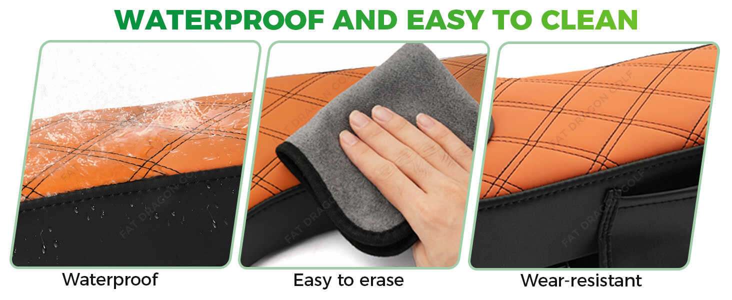 Golf Cart Armrests with Cup Holder Phone Storage