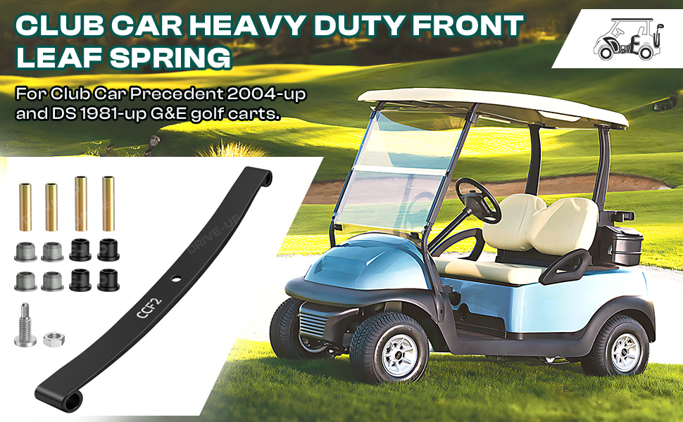 Front Leaf Springs Can be flexibly used on DS or Precedent Golf Carts.