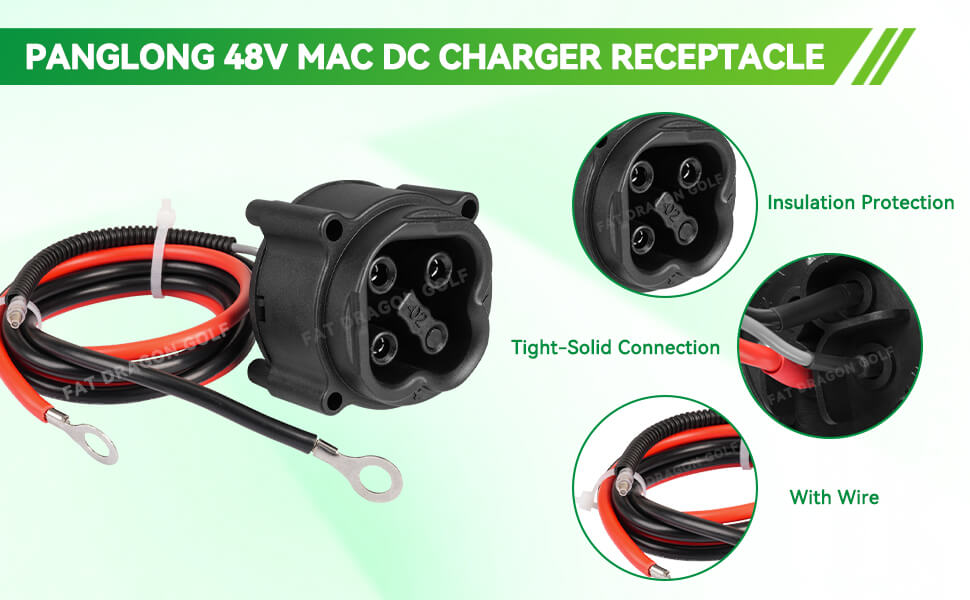 Yamaha 48 volt golf cart charger,Yamaha G29 charger receptacle