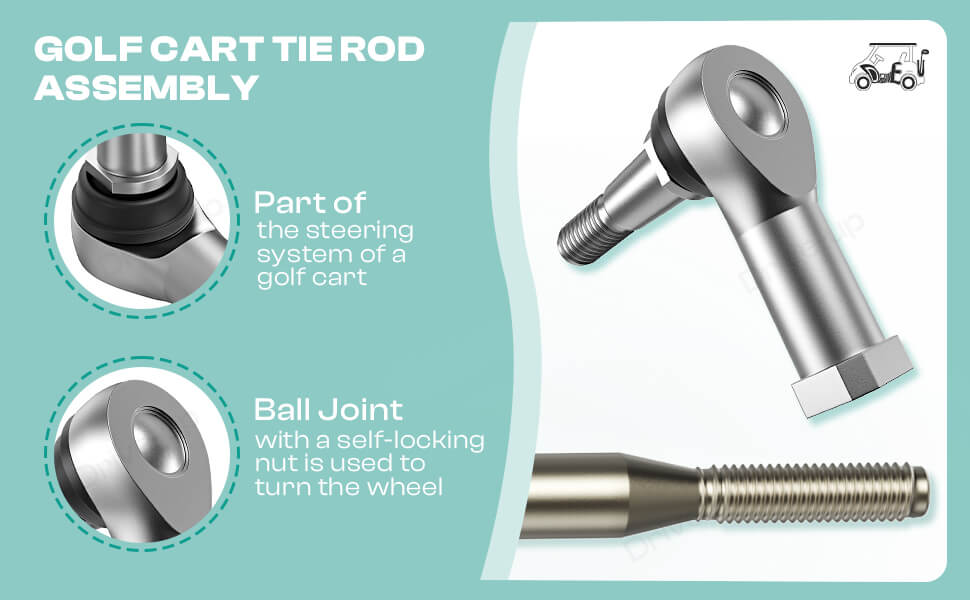 EZGO TXT tie rod assembly,EZGO golf cart tie rod