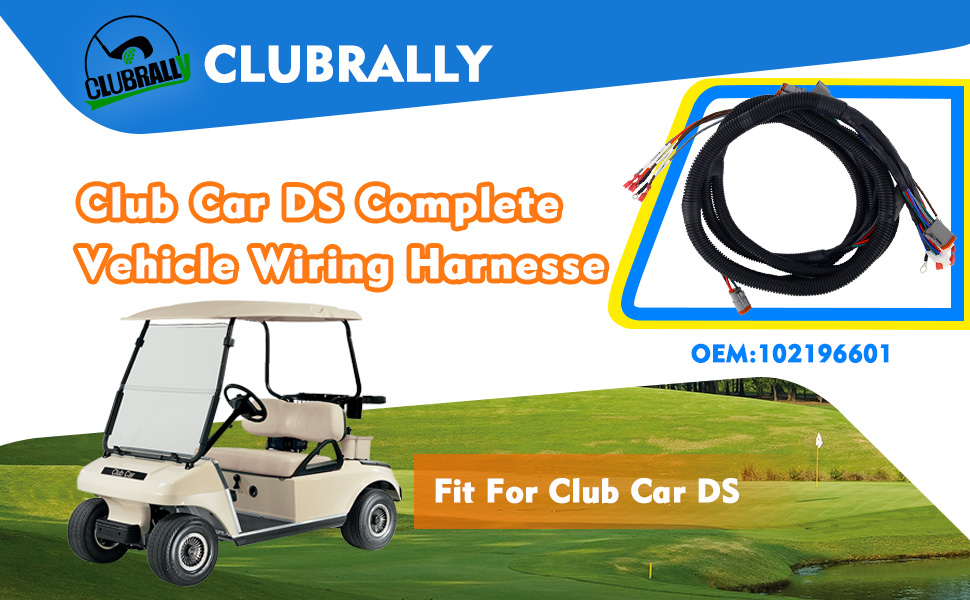 club car wiring harness, club car ds controller wiring