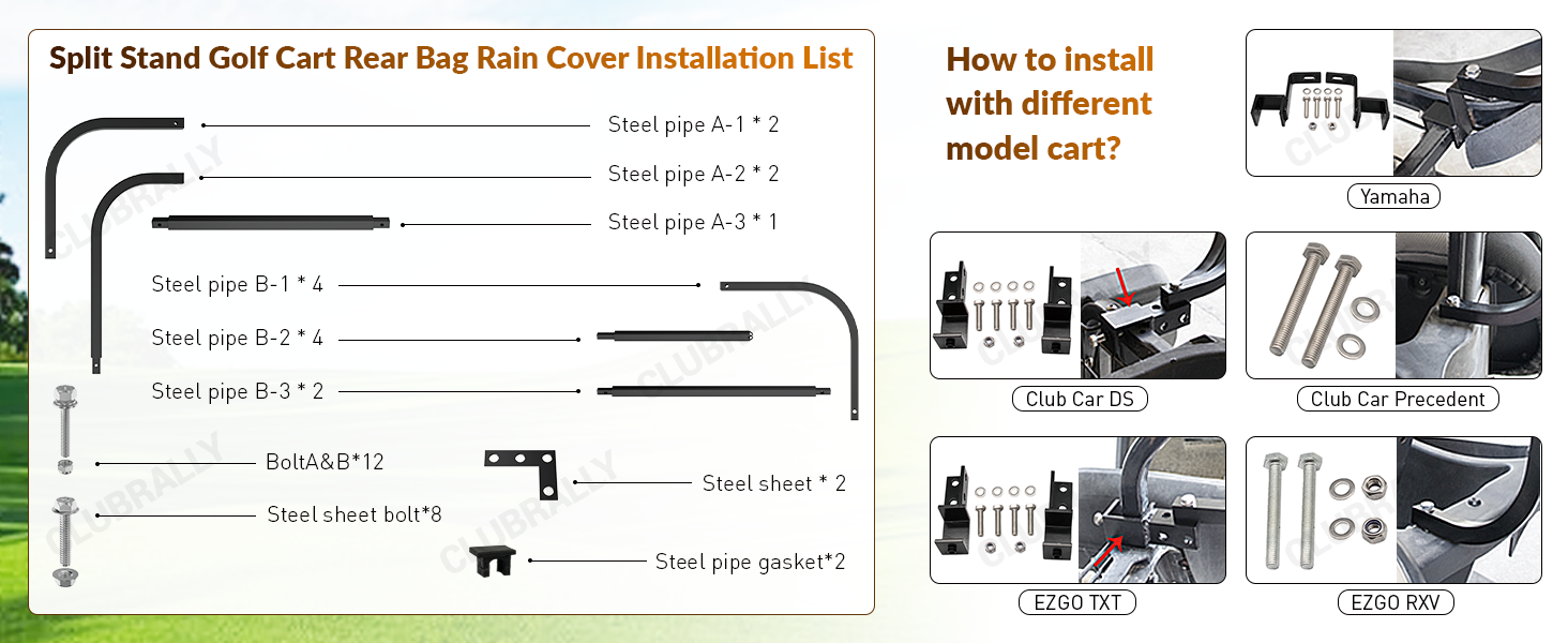 golf cart rain cover