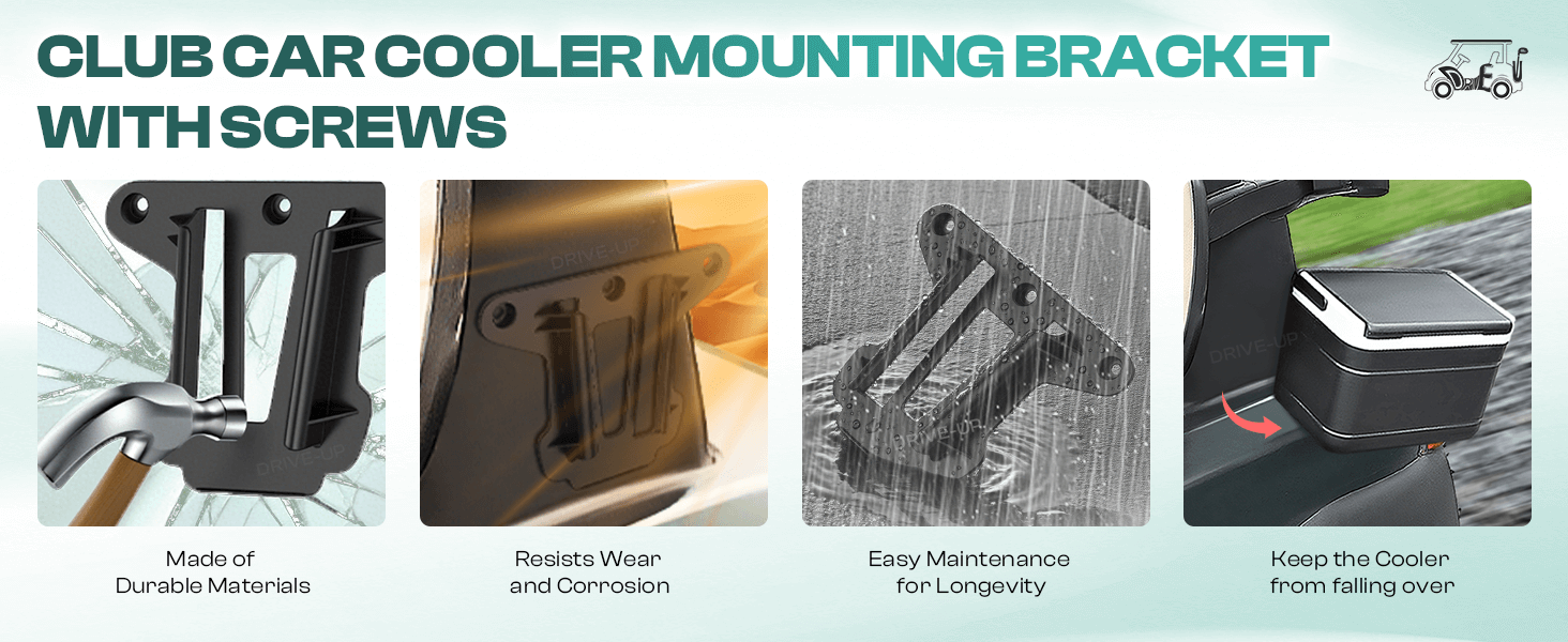 golf cart cooler bracket,golf cart cooler sandbox mounting bracket