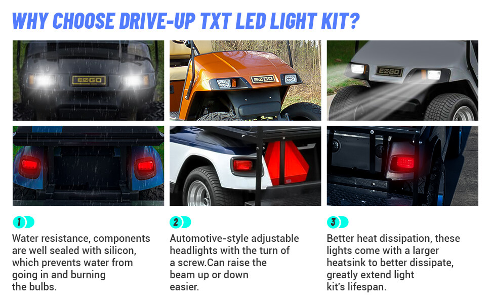 EZGO TXT led light kit,EZGO golf cart led light kits