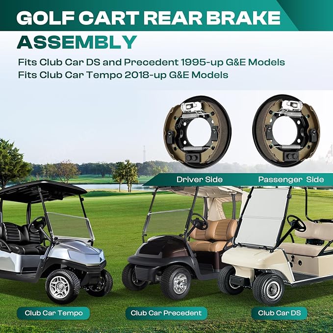golf cart rear brake assembly fit club car ds precedent tempo