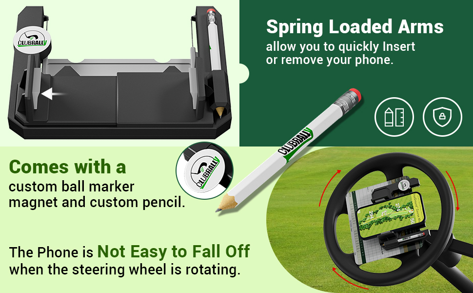 golf cart phone mount