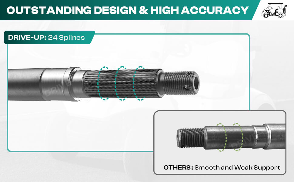 Yamaha golf cart rear axle assembly