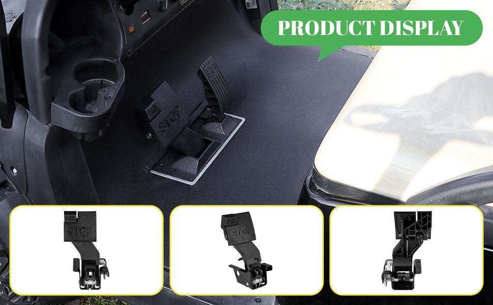 Drive-up club car brake pedal display