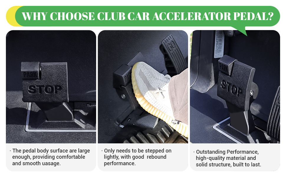 Drive-up golf cart club car brake pedal