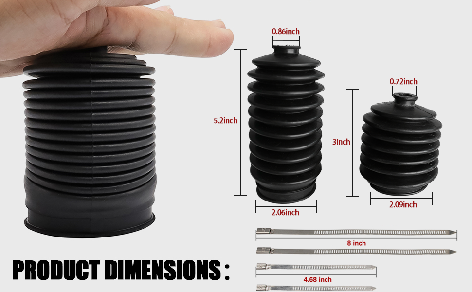 Club Car Steering Bellows' dimension