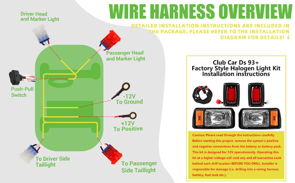 Club Car DS Light Kit