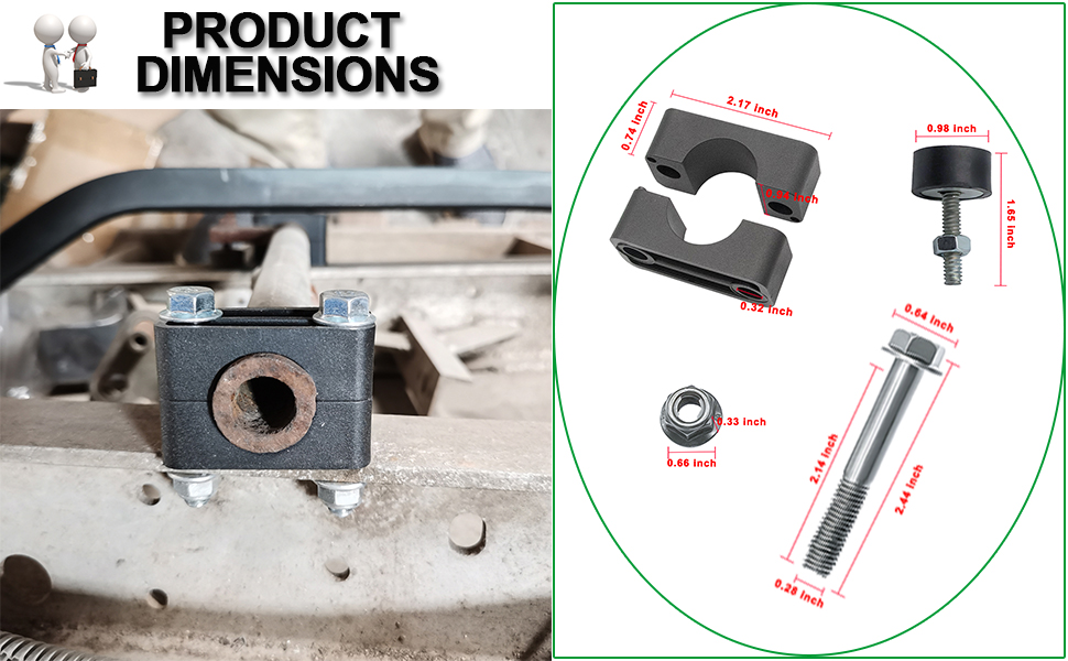 golf cart brakes kit dimensions