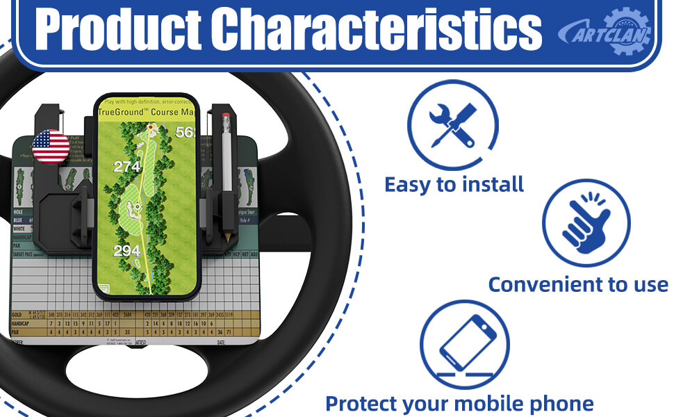 golf cart phone holder,phone holder for golf cart steering wheel