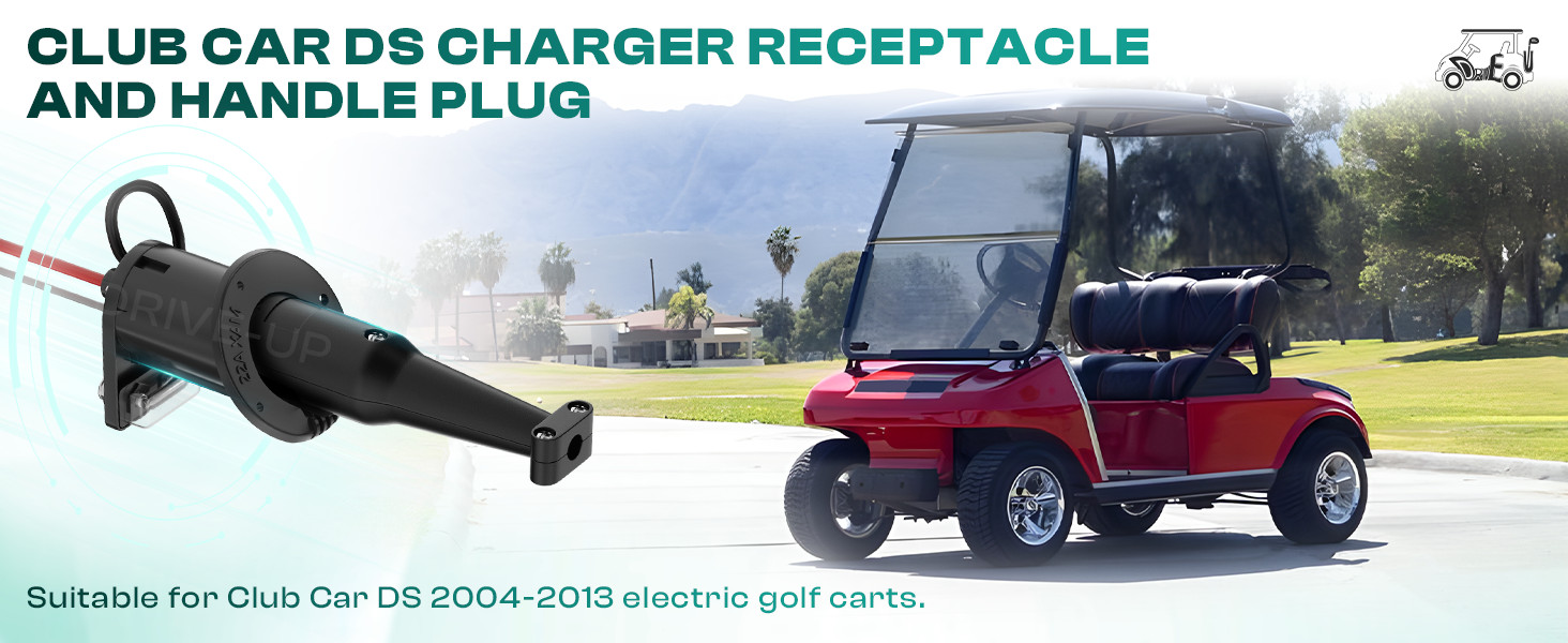 golf cart charging port,48V club car ds charger receptacle
