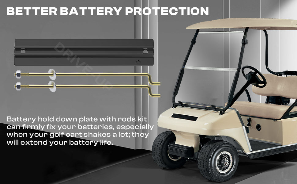 golf cart battery hold down,club car battery hold down rods