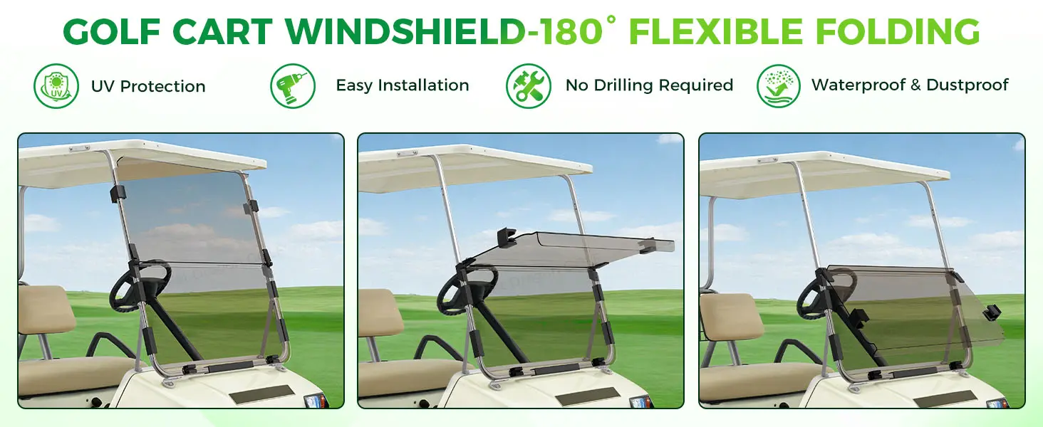 club car ds windshield for golf cart