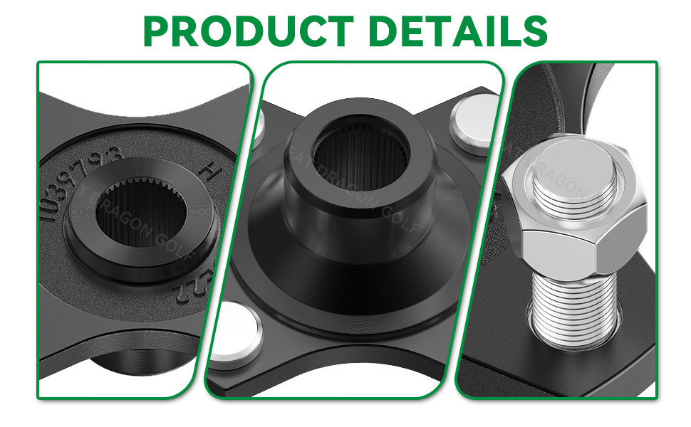 golf cart rear wheel hubs details