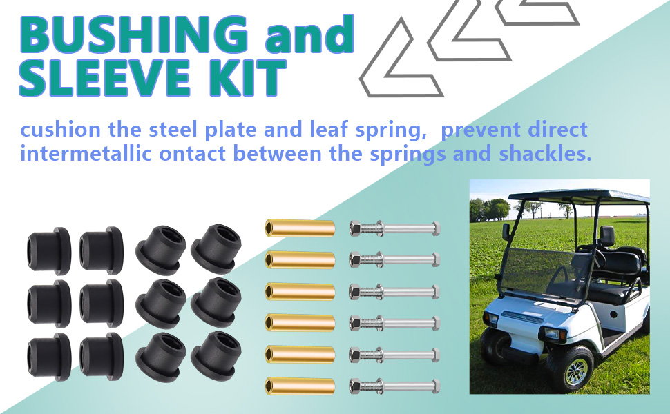 club car ds rear leaf spring bushings,club car rear leaf spring sleeve screw