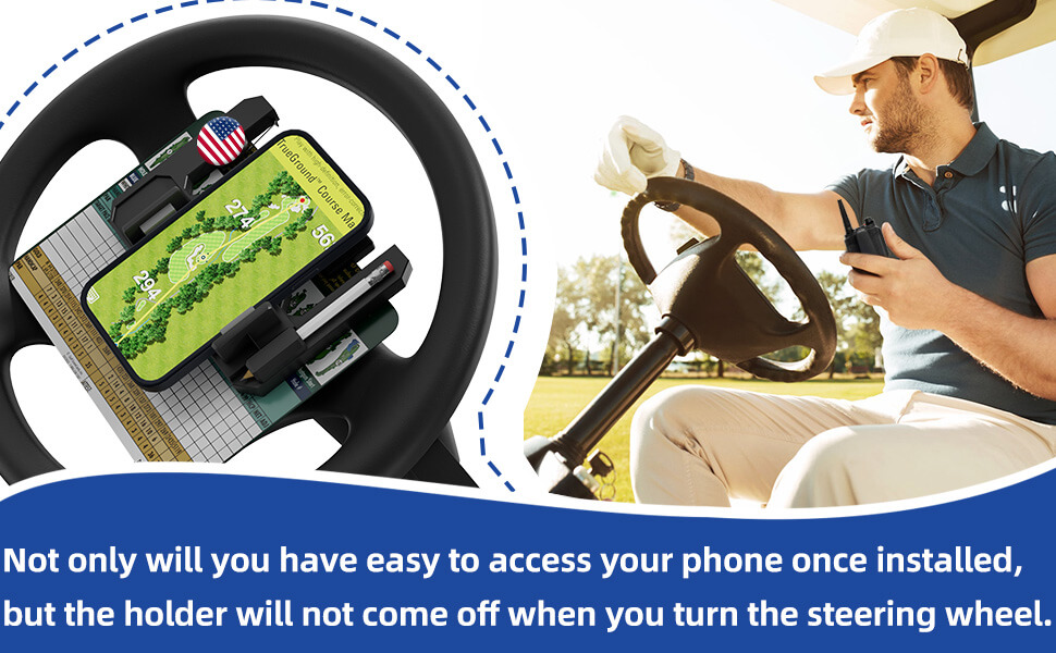 golf cart phone holder,phone holder for golf cart steering wheel