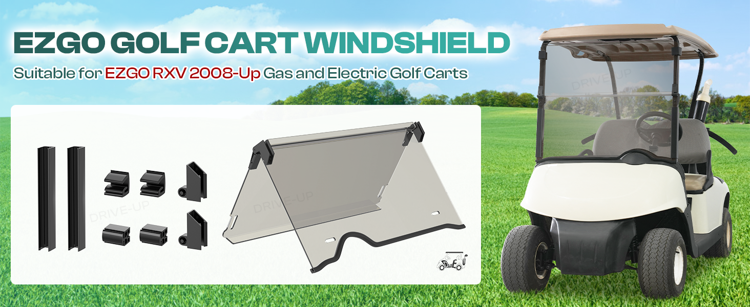 ezgo windhield