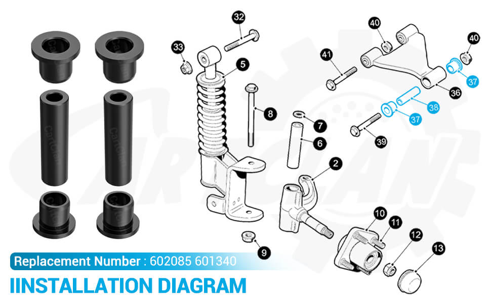 EZGO RXV A arm bushing kit,A-arm bushing for ezgo golf cart