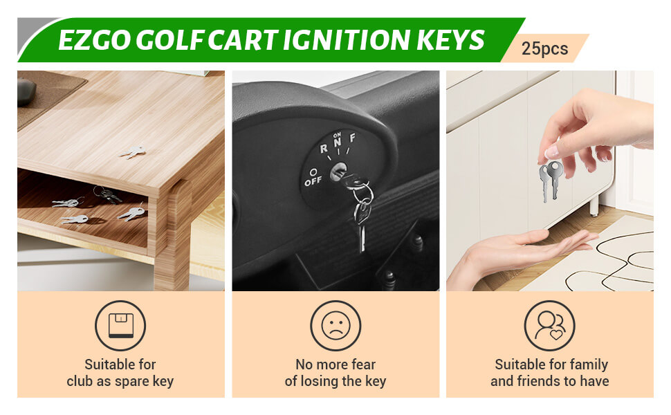 EZGO golf cart ignition key