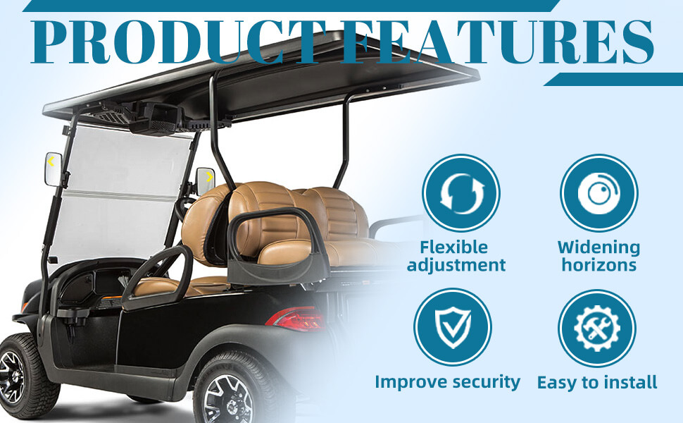 golf cart rear view mirror,golf cart side mirrors