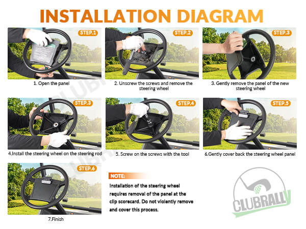 club car ds steering wheel