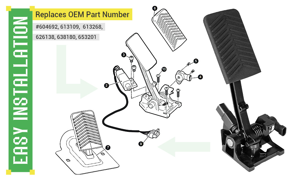 How to replace rxv Accelerator Pedal Assembly