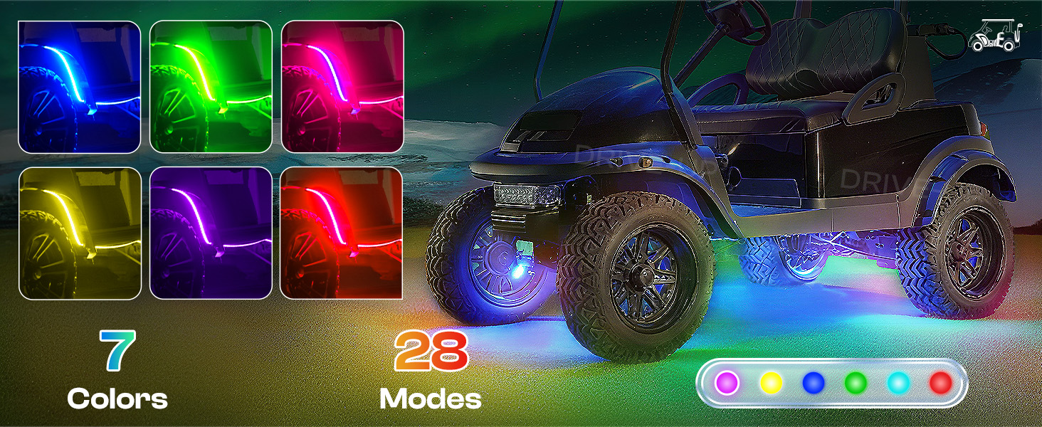 golf cart underglow lights
