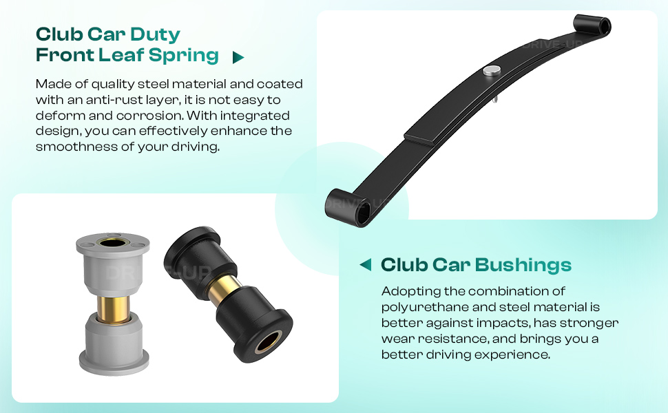 club car heavy duty leaf springs and bushing kit