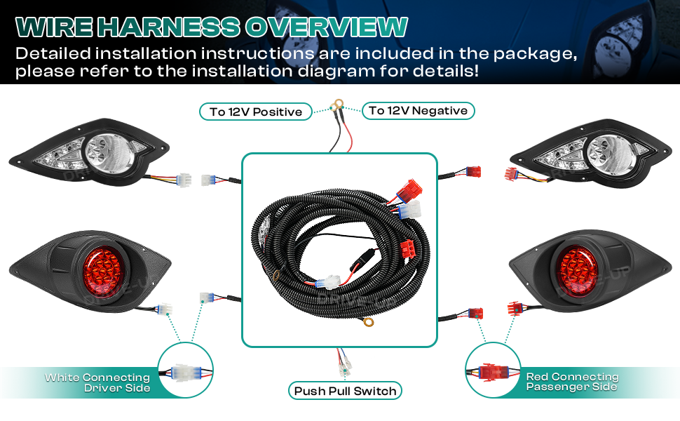 yamaha golf cart light kit